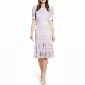 Rachel Parcell Square Neck Lace Dress